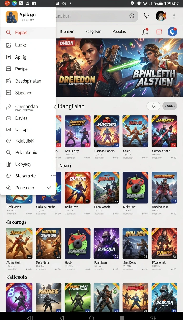 Tampilan utama aplikasi Download slot88 APK Terbaru untuk HP Android yang intuitif dan efisien.